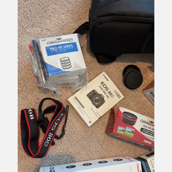 Canon EOS 80D camera EF-S 18-55mm f/4-5.6 STM kit